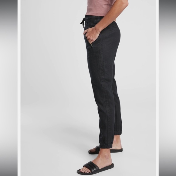 Athleta Black Cabo Linen Jogger Pant - Picture 15 of 16